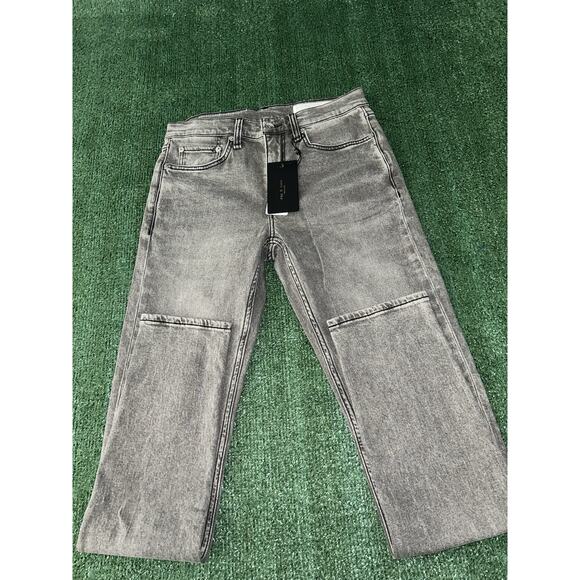 Rag & Bone Fit 2 Slim Greyson Grey Button Fly Jeans Mens Size 29x32 NWT - Picture 4 of 9